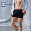 Hidden Rhombus Jacquard Letter Rib Waist Ice Silk Boxer Briefs