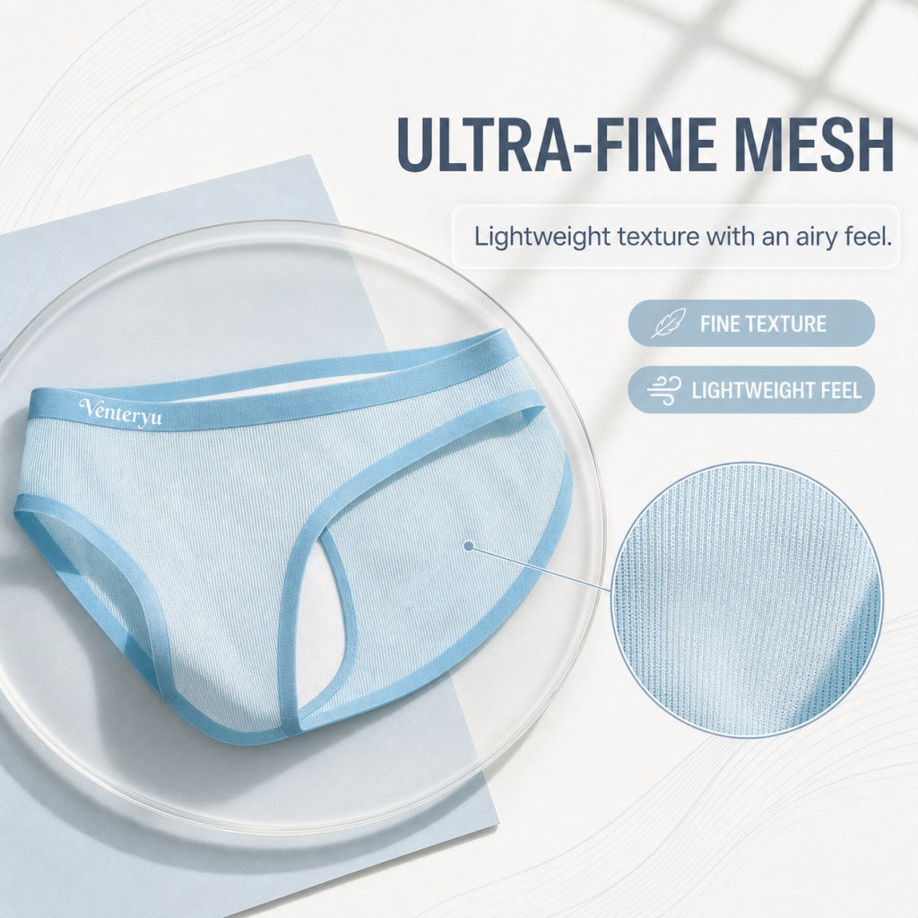 Thin Vertical Texture Stretch Breathable Low-Rise Men's Briefs