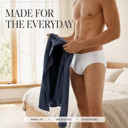 Satin Glossy 3D Pouch Low-Rise Men's Briefs