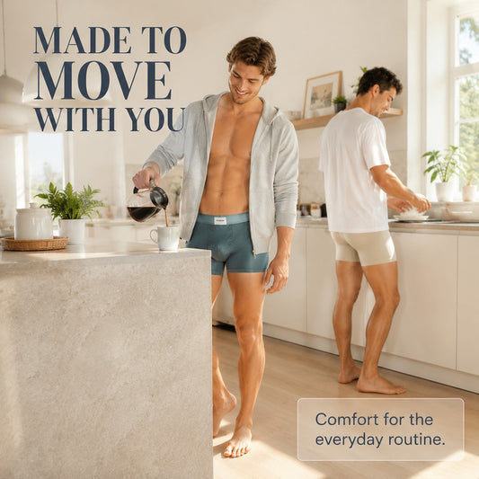 Mesh Panel Satin Texture Wide Waist Boxer Briefs