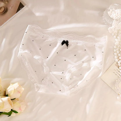 QS Polka Dot Satin Silky Briefs