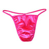 ZDGlossy Satin Thin Strap Thong