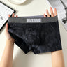 Vintage Texture Herringbone Wide Waistband Boxer Briefs