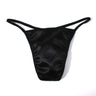 ZDGlossy Satin Thin Strap Thong