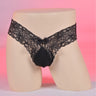 ZD Bow Decor Lace Thong