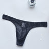 ZD Stripe Sheer Mesh Men Thong