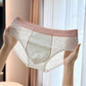 Leaf Hollow Mesh Contrast Edge Waist Boxer Briefs