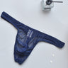 ZD Stripe Sheer Mesh Men Thong