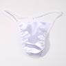 ZDGlossy Satin Thin Strap Thong