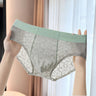 Leaf Hollow Mesh Contrast Edge Waist Boxer Briefs