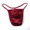 ZDGlossy Satin Thin Strap Thong