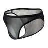 Thin Vertical Texture Stretch Breathable Low-Rise Men's Briefs