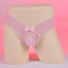 ZD Bow Decor Lace Thong