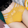 Multi Side Strap Bow Floral Lace Low-Rise Briefs