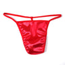 ZDGlossy Satin Thin Strap Thong