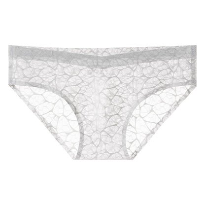 Crack Texture Full Hollow Sheer Low-Rise Briefs