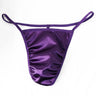 ZDGlossy Satin Thin Strap Thong