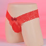 ZD Bow Decor Lace Thong