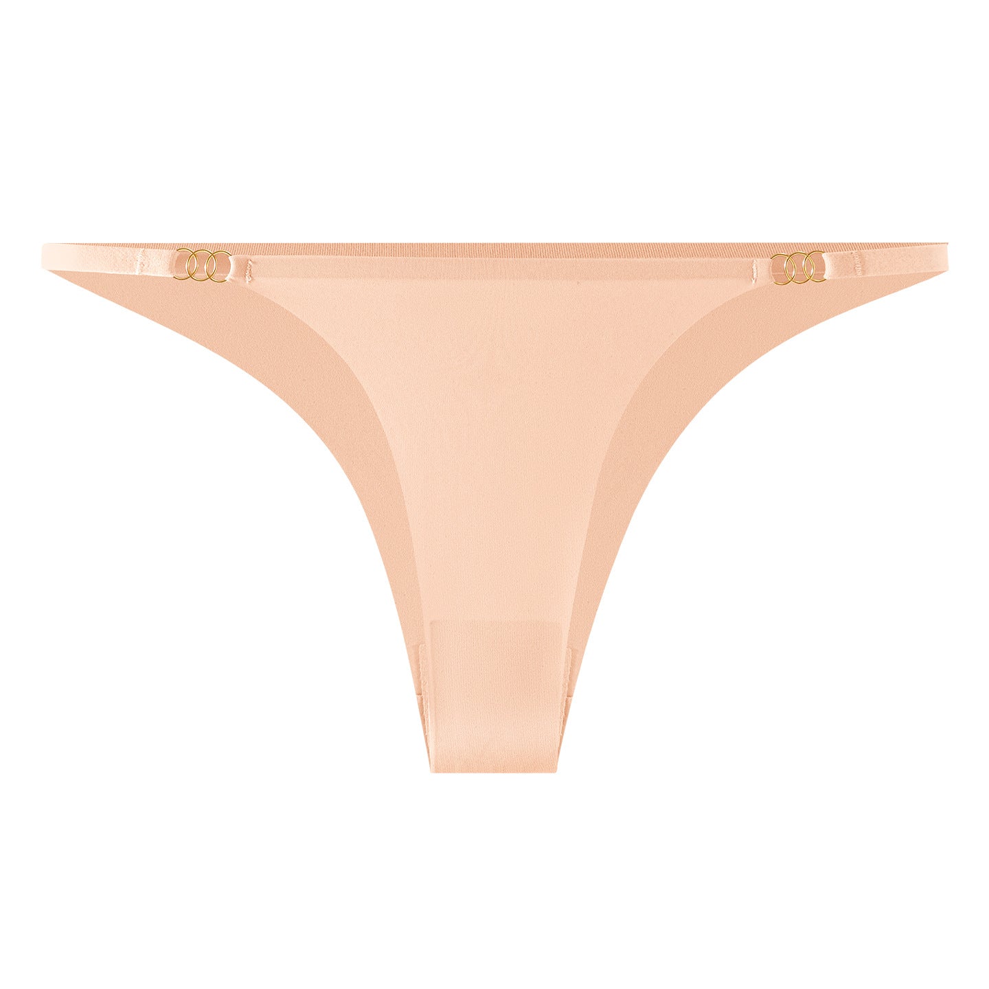 Metal Ring Thin Strap Minimal Low-Rise Thong