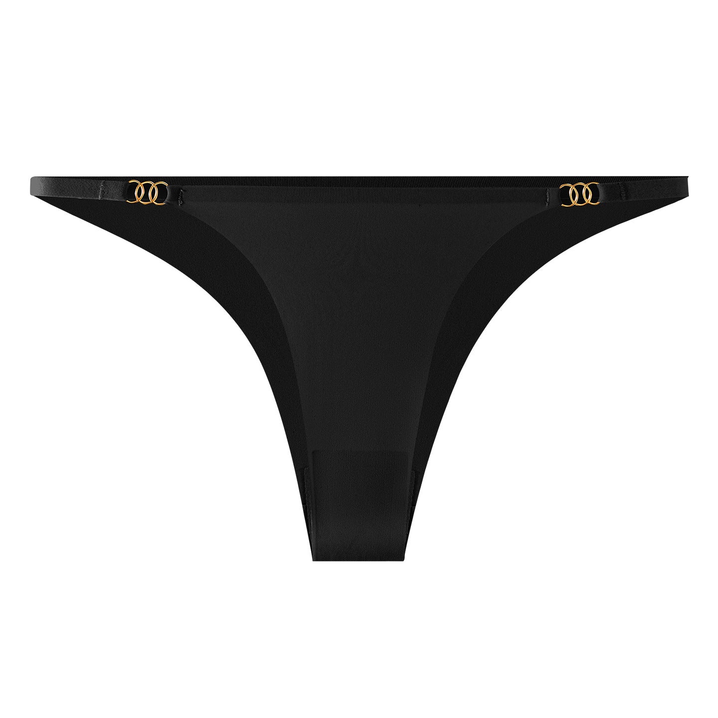 Metal Ring Thin Strap Minimal Low-Rise Thong