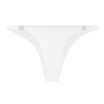 Metal Ring Thin Strap Minimal Low-Rise Thong