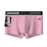 Vertical Rib Cartoon Print Slogan Wide Waist Boxer Briefs