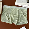 Hidden Rhombus Jacquard Letter Rib Waist Ice Silk Boxer Briefs
