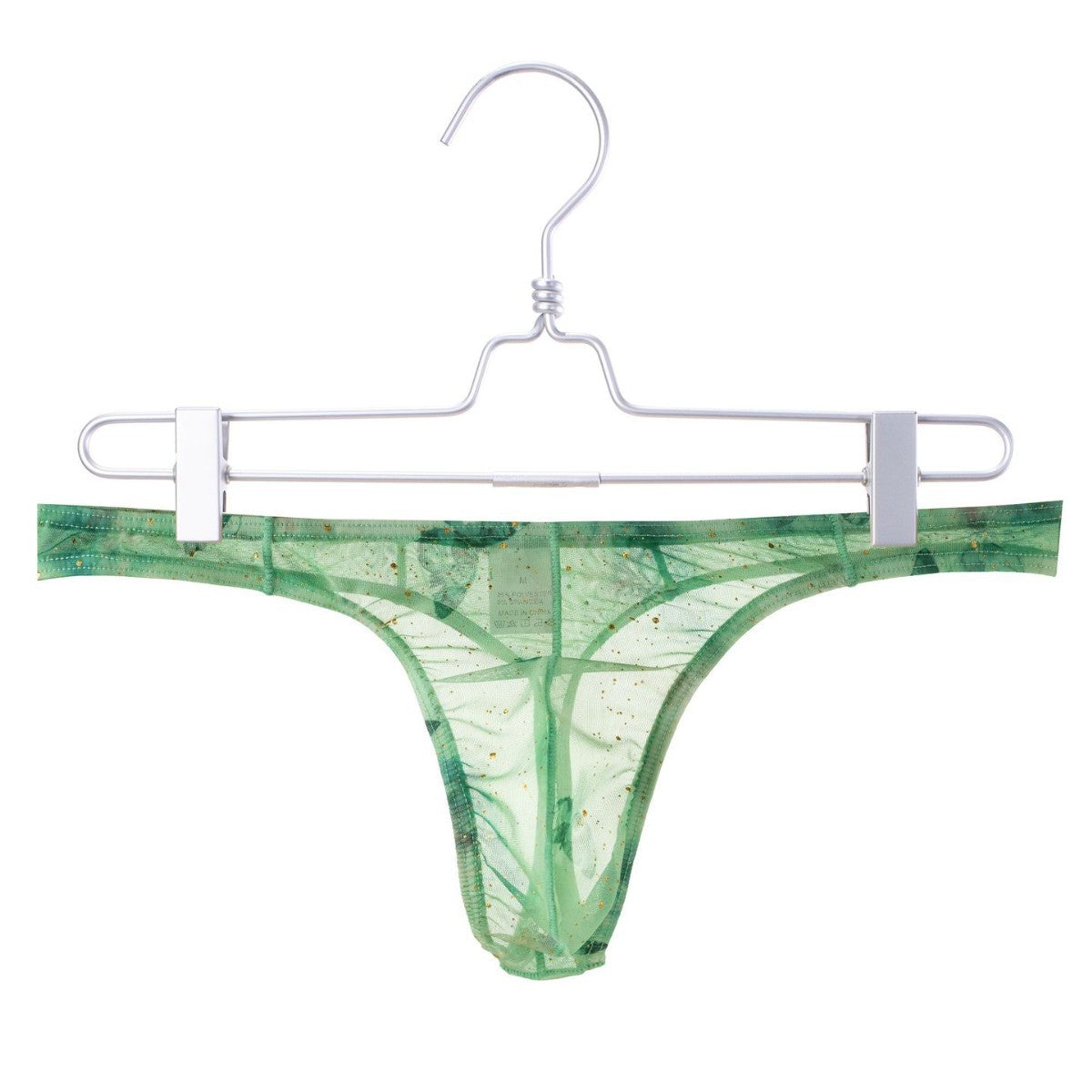 ZD Glitter Sheer Mesh Thong